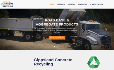 gippslandconcreterecycling.com.au screenshot