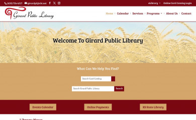 girardpubliclibrary.net screenshot