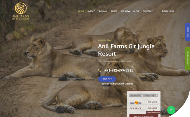 girjungleresort.com screenshot