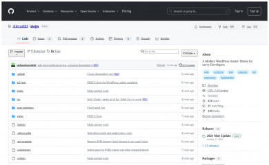 Alecaddd WordPress Starter theme screenshot