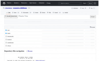 Responsive full width featured area Child Theme screenshot