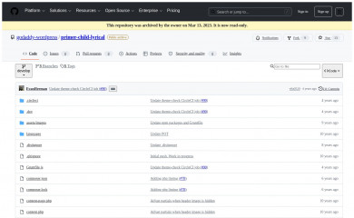 https://github.com/godaddy/wp-lyrical-theme screenshot