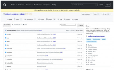 https://github.com/godaddy/wp-primer-theme screenshot