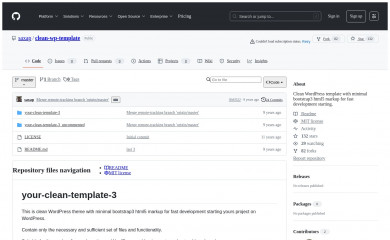 https://github.com/saxap/clean-wp-template screenshot