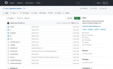 https://github.com/srikat/genesis-starter/ screenshot