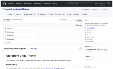 Storefront Child Theme screenshot