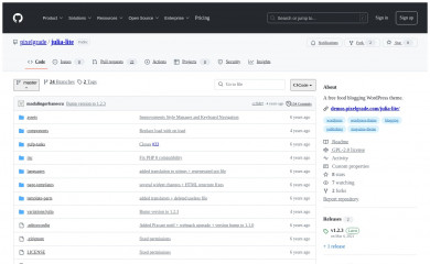 https://github.com/pixelgrade/julia-lite screenshot