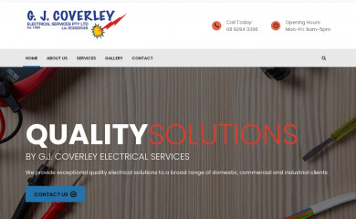 gjcoverleyelectricalservices.com.au screenshot