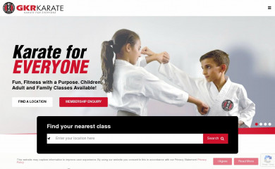 gkrkarate.com screenshot