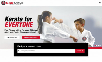 gkrkarate.com screenshot