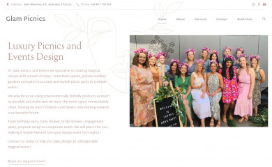 glampicnics.com.au screenshot