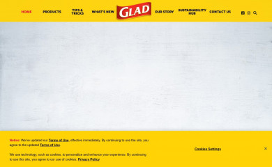 glad.co.nz screenshot