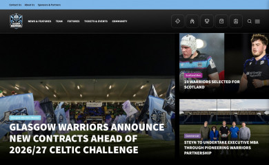 glasgowwarriors.org screenshot