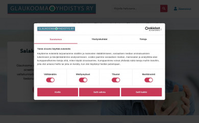 glaukoomayhdistys.fi screenshot