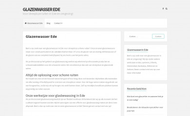 glazenwasser-ede.nl screenshot