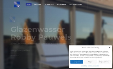 glazenwasser-robby-pauwels.be screenshot