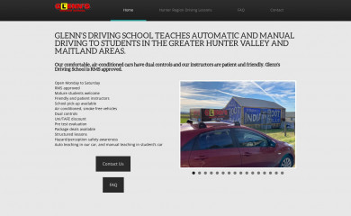 glennsdrivingschool.com.au screenshot