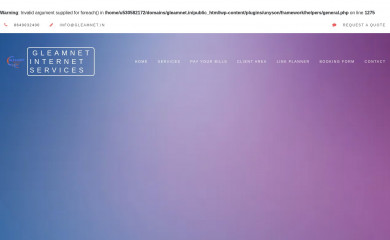 gleamnet.in screenshot