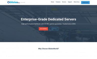 glistenworld.com screenshot
