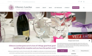 gliterarylunches.com screenshot