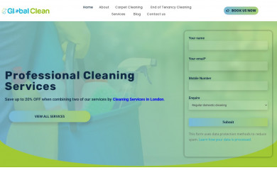 global-clean.co.uk screenshot