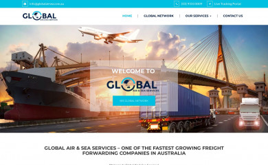 globalairsea.com.au screenshot