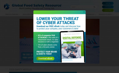 globalfoodsafetyresource.com screenshot