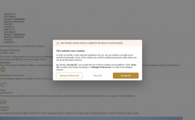 globallogisticsplatform.com screenshot