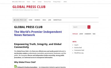 globalpressclub.com screenshot