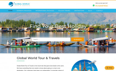 globalworldtourandtravels.com screenshot