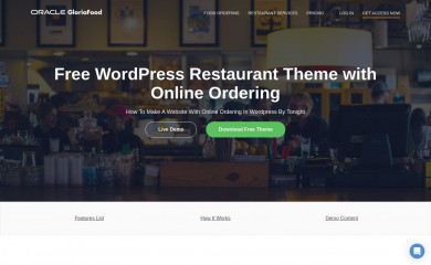 https://www.gloriafood.com/wordpress-restaurant-theme-with-online-ordering screenshot