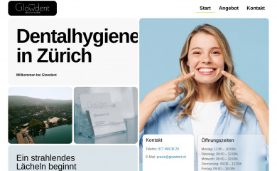 glowdent.ch screenshot