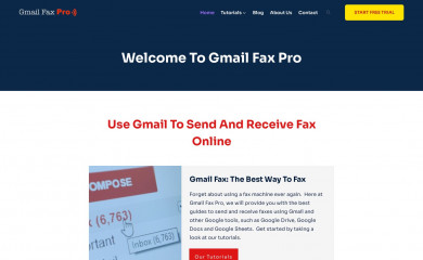 gmailfaxpro.com screenshot