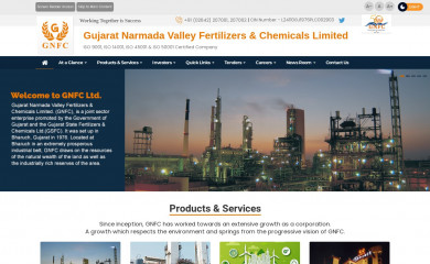 gnfc.in screenshot