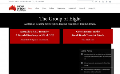 go8.edu.au screenshot