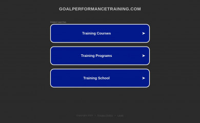 goalperformancetraining.com screenshot