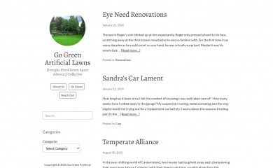 gogreenartificiallawns.com.au screenshot