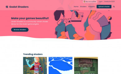 godotshaders.com screenshot