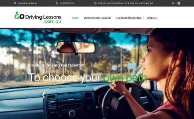 godrivinglessons.com.au screenshot