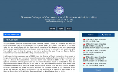 http://goenkacollege.net screenshot