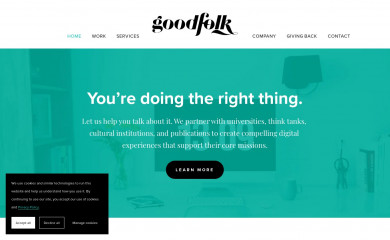 https://goodfolk.agency/ screenshot