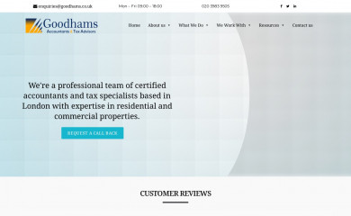 goodhams.co.uk screenshot