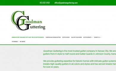goodmanguttering.com screenshot