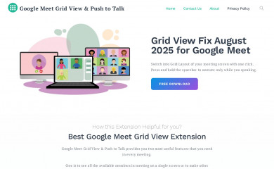 googlemeetgridview.com screenshot