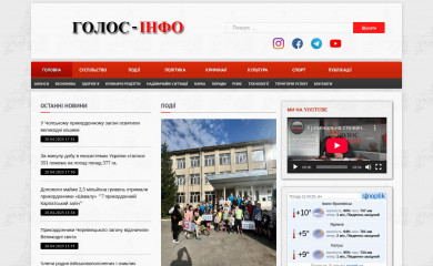 golosinfo.com.ua screenshot