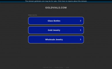goldvials.com screenshot