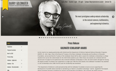 goldwaterscholarship.gov screenshot