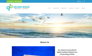 goldenbeachmedicalcentre.com.au screenshot