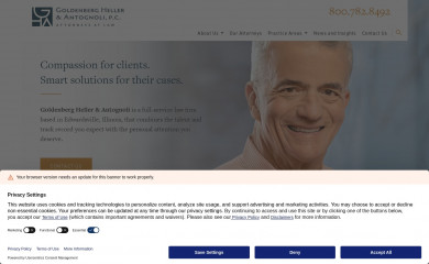 goldenbergheller.com screenshot