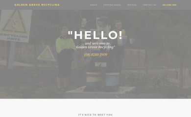 goldengroverecycling.com.au screenshot